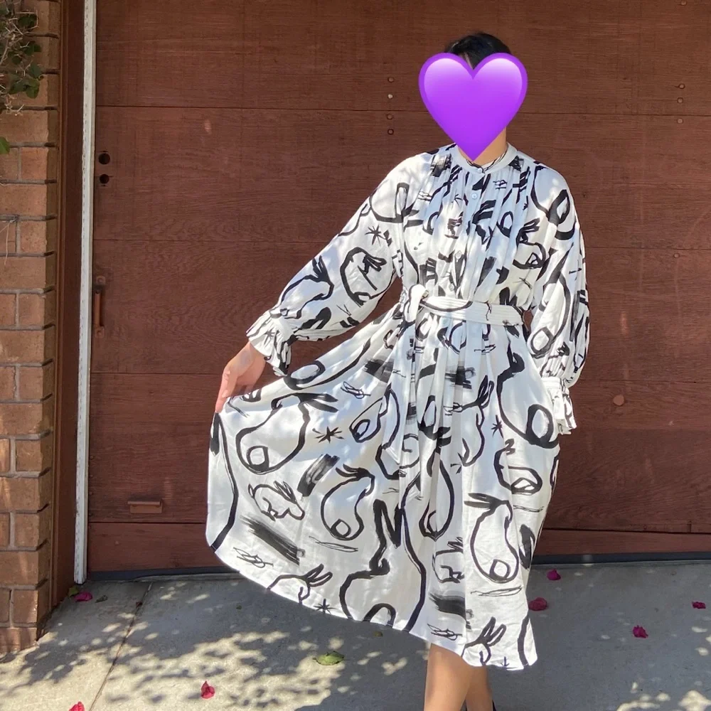 Claire Heinui Cleo Dress in Bunny Print